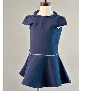 Navy blue, Tartine et Chocolat girls dress in size 6y.